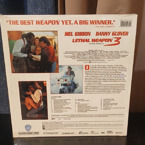 "Make Offer" Sealed Lethal Weapon 3 LaserDisc - Picture 2 of 2